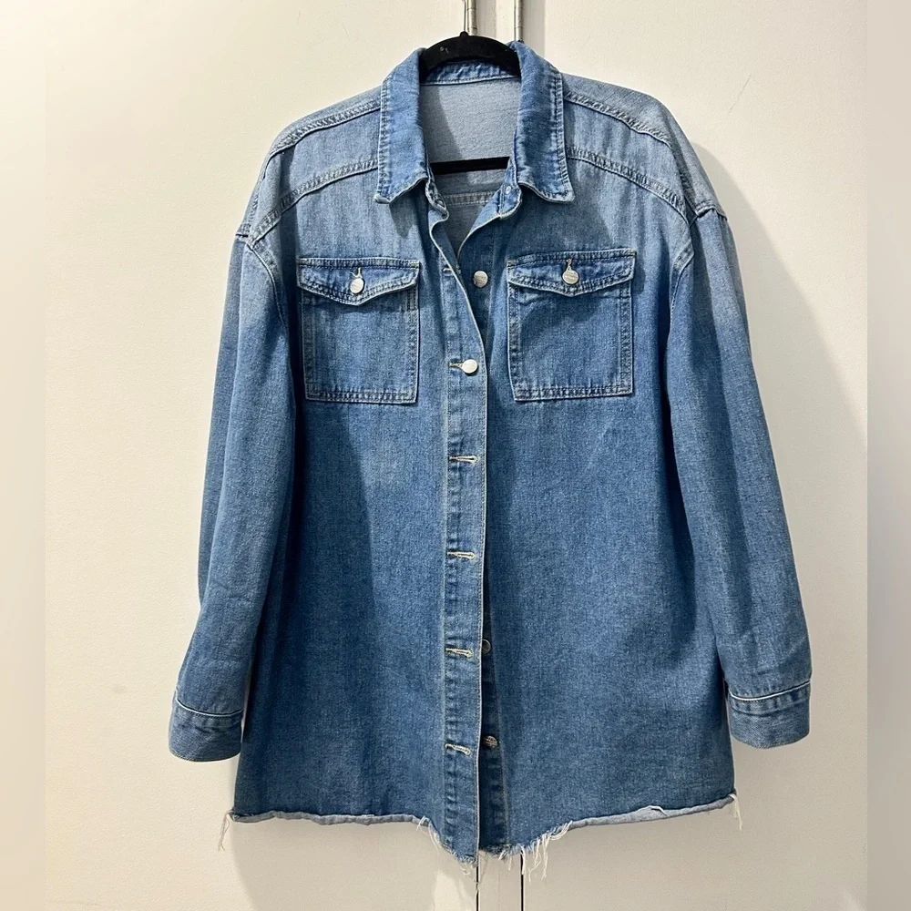 Stylish Blue Denim Jacket/Dress - Picture 4 of 6